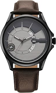 Fastrack Groove Silver Dial Guys Watch 3323QL01