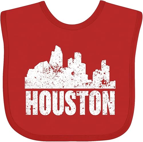 Miniatura 5 de inktastic Babero para bebé Houston Skyline Grunge