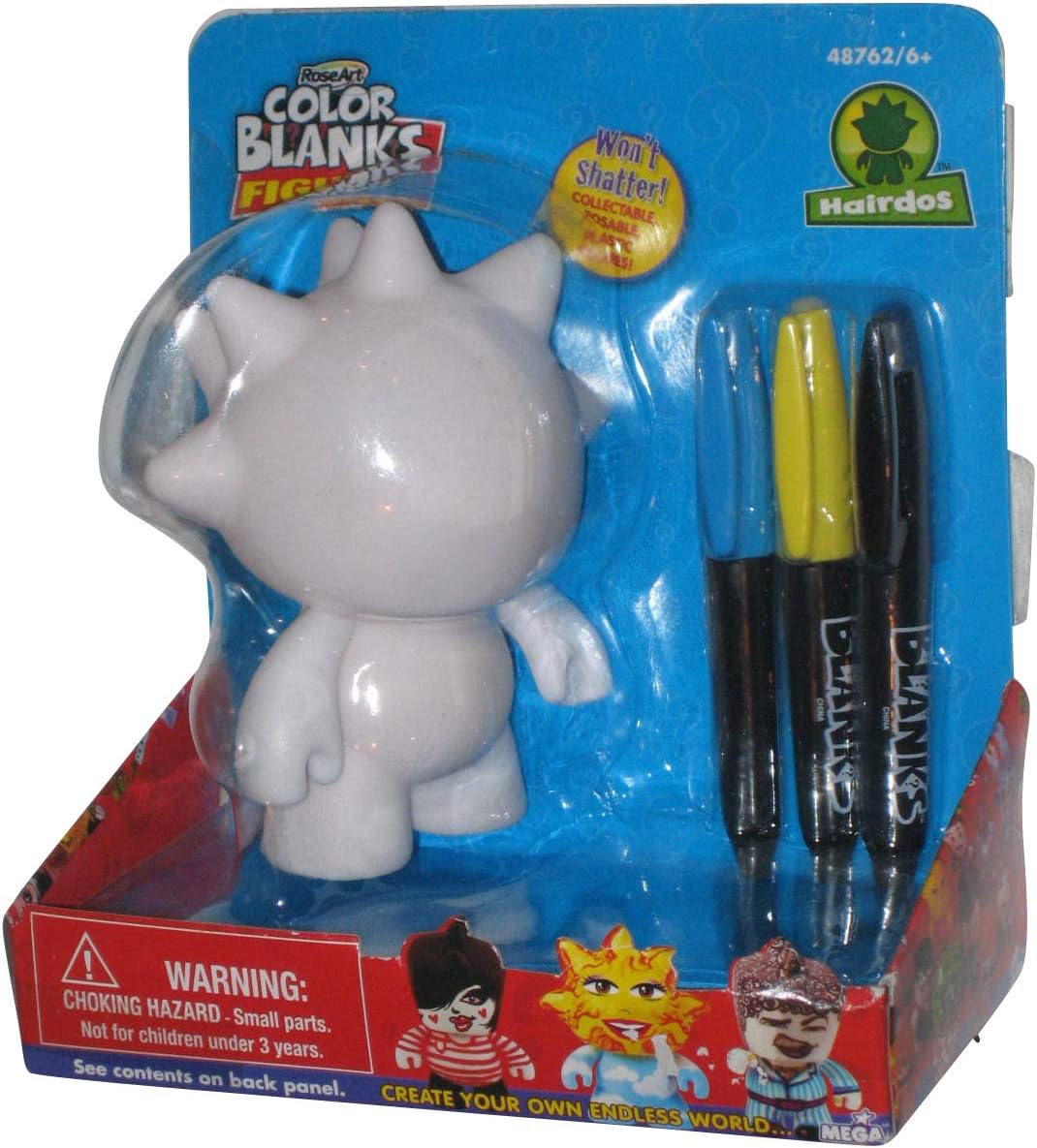 RoseArt Color Blanks Mohawk Hairdo Figure Juguetes y