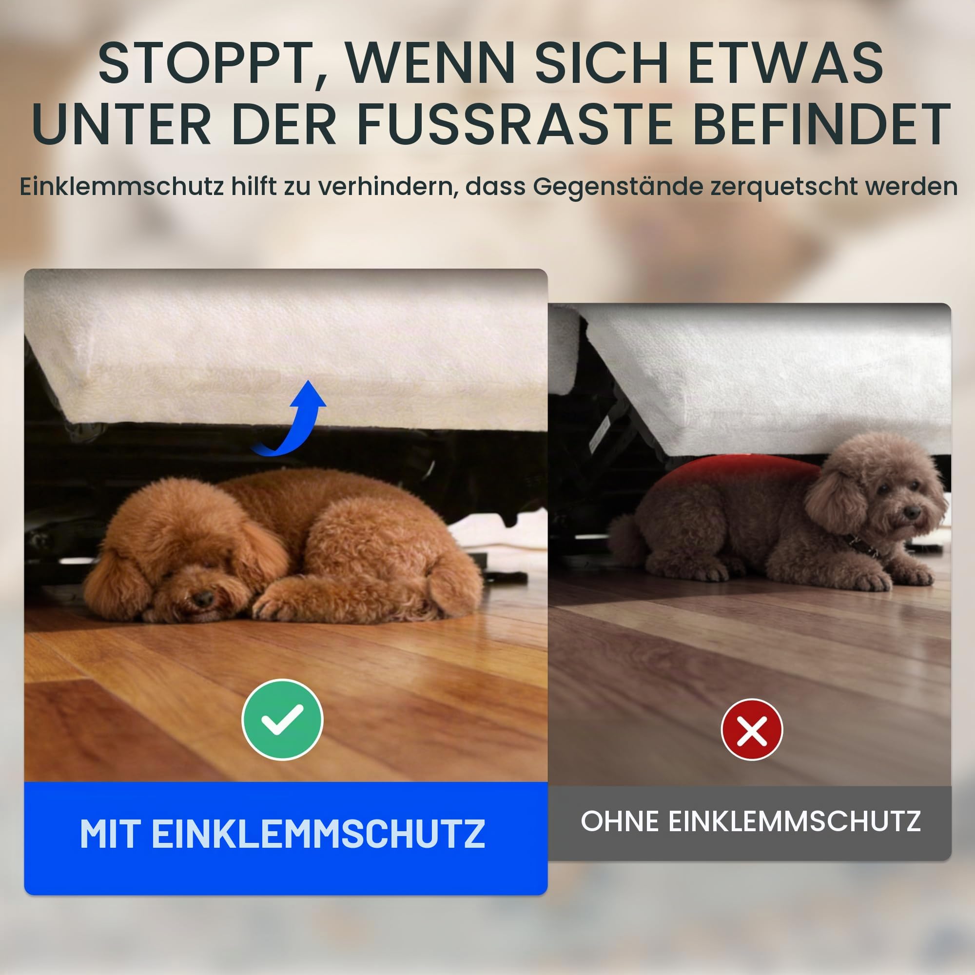 FLEXISPOT Mochi Pro Zero-Wall XXL Elektrischer Relaxsessel, 1,5-Sitzer mit 90 cm Sitzbreite, Fernsehsessel für Große & Schwere, Heimkino Sofa mit Klemmschutz, USB/Typ-C, Chenille Beige