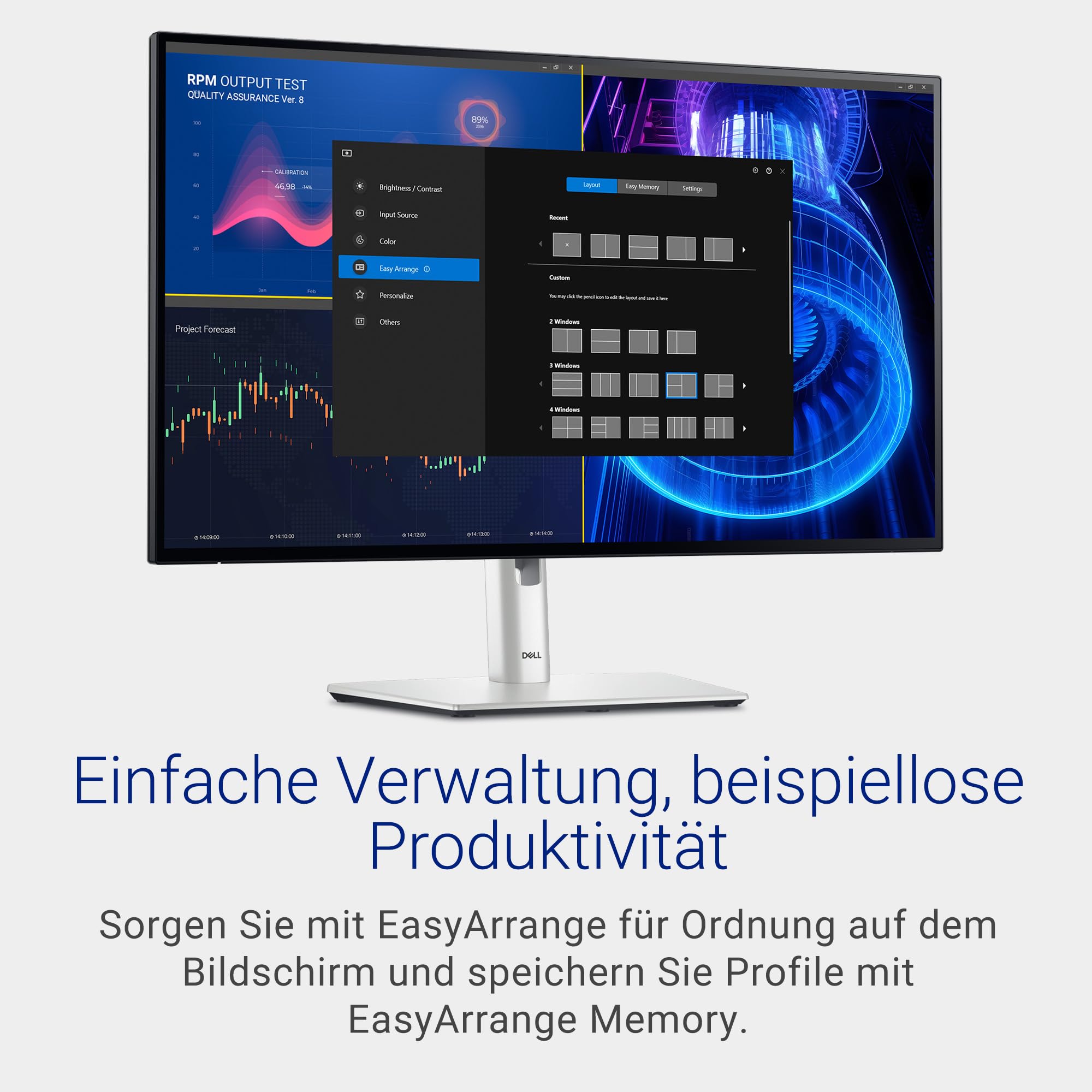 Dell U2724D UltraSharp 27 Zoll QHD 2560x1440 Monitor 120Hz IPS Black 5ms 98% DCI-P3 USB-C DisplayPort HDMI