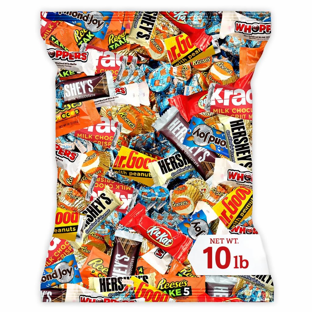 Chocolate Assorted Bulk Candy - 10 LB Chocolate Candy Variety Pack - Bulk Chocolate, Milk ChocolateCandy, Dark ChocolateCandy - Bulk Candies Mix - Variety Pack