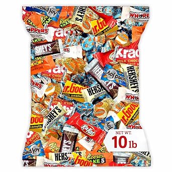 Chocolate Assorted Bulk Candy - 10 LB Chocolate Candy Variety Pack - Bulk Chocolate, Milk ChocolateCandy, Dark ChocolateCandy - Bulk Candies Mix - Variety Pack - Fathers Day