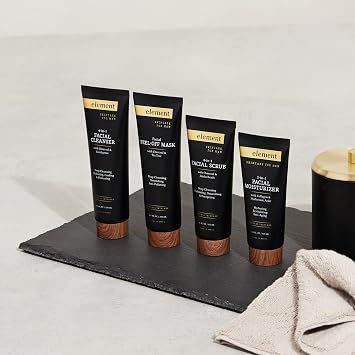 Element Charcoal & Tea Tree Peel Off Face Mask - Deep Cleansing, Dermatologist Tested, Remove Excess Dirt & Oil, Blackhead Remover Peel Off Mask - Cruelty Free Korean Skin Care For All Skin Types