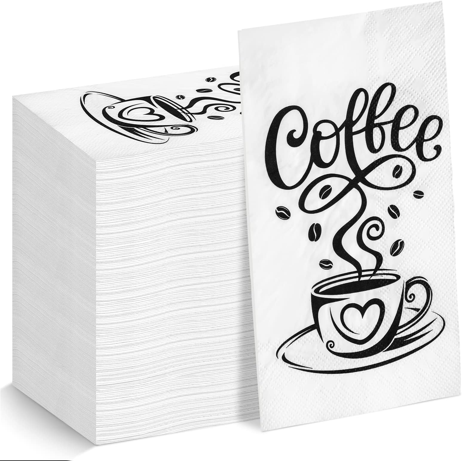 Teling 100 Pcs Bulk Coffee Napkins Disposable Coffee Bar