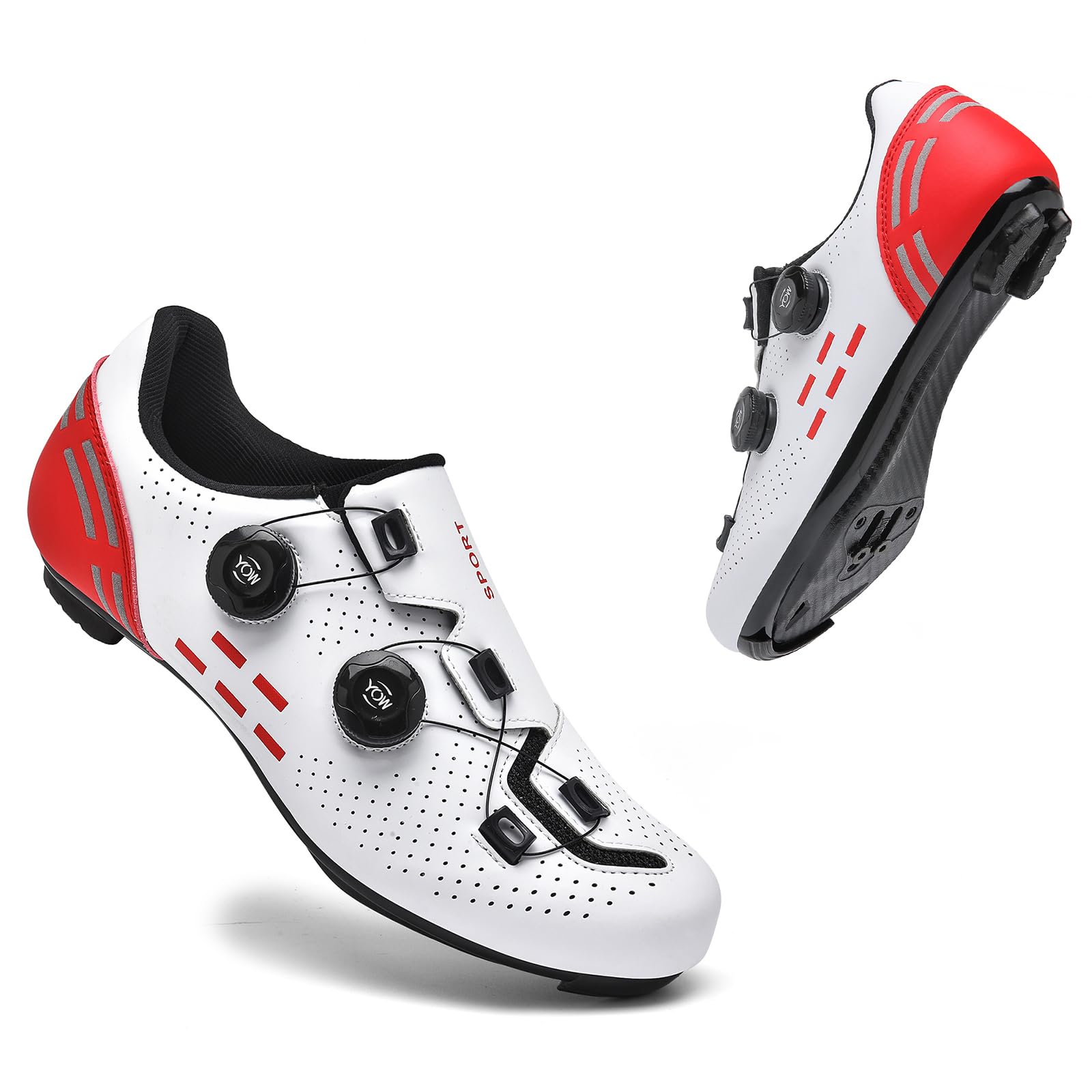 Herren Damen Radschuhe Kompatibel mit Look SPD SPD-SL Delta Lock Pedal Atmungsaktiv leicht Fahrradschuhe Rennradschuhe