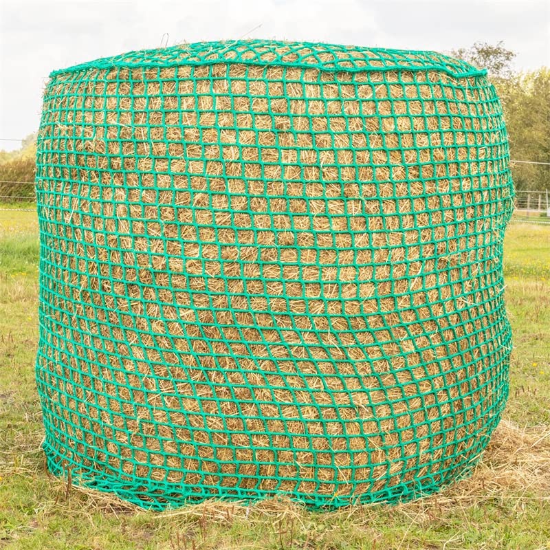 VOSS.farming Rete Porta Fieno, Rete per rotoballe, Rete per rotopresse, 1,60 x 1,60 m, Maglie 4,5 x 4,5 cm, Verde