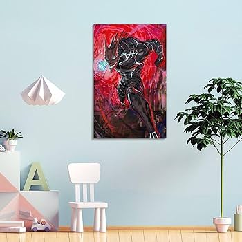 Amazon.co.jp: 怪獣8号 壁アート キャンバス プリント リビング 寝室