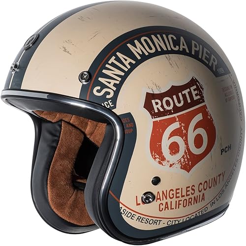 TORC T50 Route 66 Lucky 13 - Casco abierto con gráficos Craneo