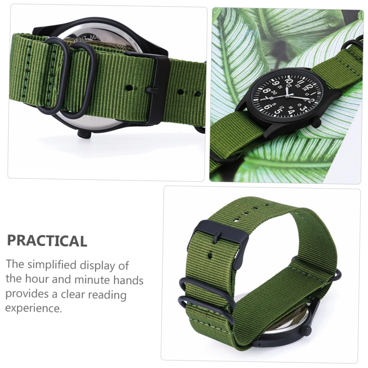 GALPADA 2pezzi Orologio Da Uomo Sportivo Orologio Quarzo Resistente All Con Design Elegante e Visibilità Per Attività All Aperto