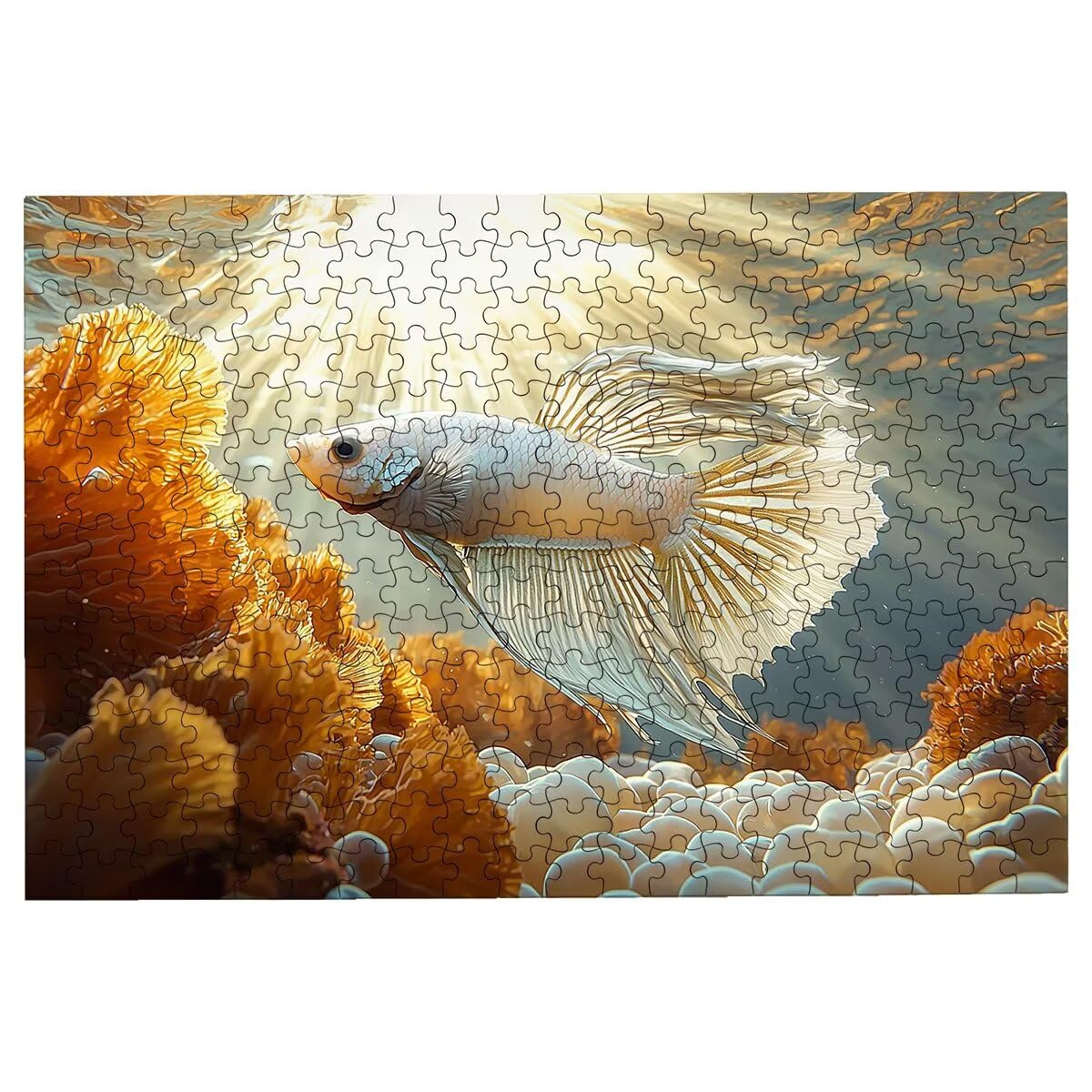 4000 sztuk puzzli dla dorosłych, ocean puzzle dla dorosłych, 4000 sztuk, ryby, trudna gra dla całej rodziny, klasyczne drewniane układanki, odpowiednie do dekoracji wnętrz, prezenty -2551