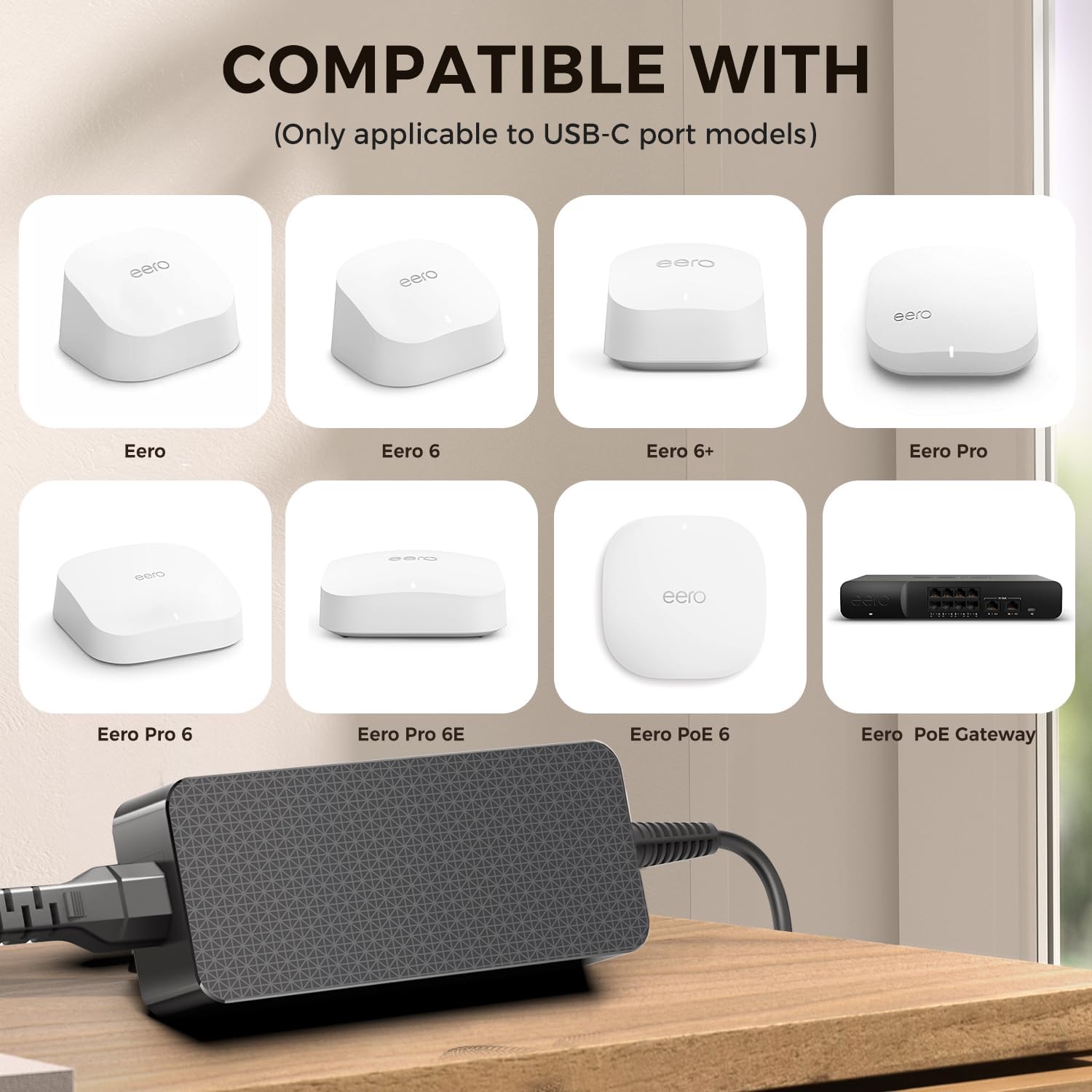 140W 28V5A USB C PD3.1 GaN Fast Charger Power Supply for Anker 737 Power Bank A1289, Anker Prime 27 Power Bank A1340, Avalon Nano 3 BTC Miner, Eero PoE Gateway WiFi 6 Charging Cable USB Type C