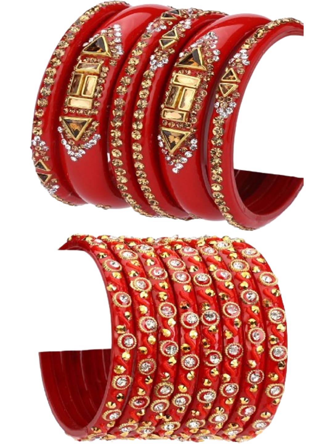 Somil Colorful Glass Bangles/Kada Set –Perfect For Parties And Weddings, Red, Red, Combo Of 2 Set (B09PFXRRT5) Amazon Price History, Amazon Price Tracker