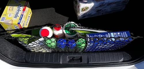 Miniatura 4 de Red de carga organizadora de maletero trasero para Nissan SENTRA 2013-2023  Red de carga estilo sobre para sedán  Organizador de maletero de coche