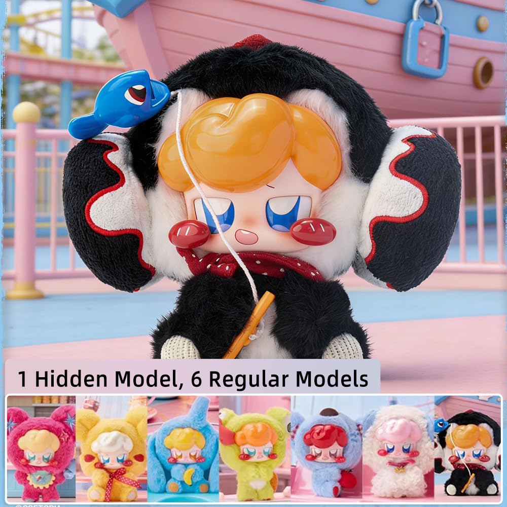 niannyyhouse Jokki Plüsch-Blindbox, Tier-Party-Serie, weiche gefüllte Plüschfiguren, niedliche Vinyl-Puppe, Schlüsselanhänger, Ornamente (6 Stück)
