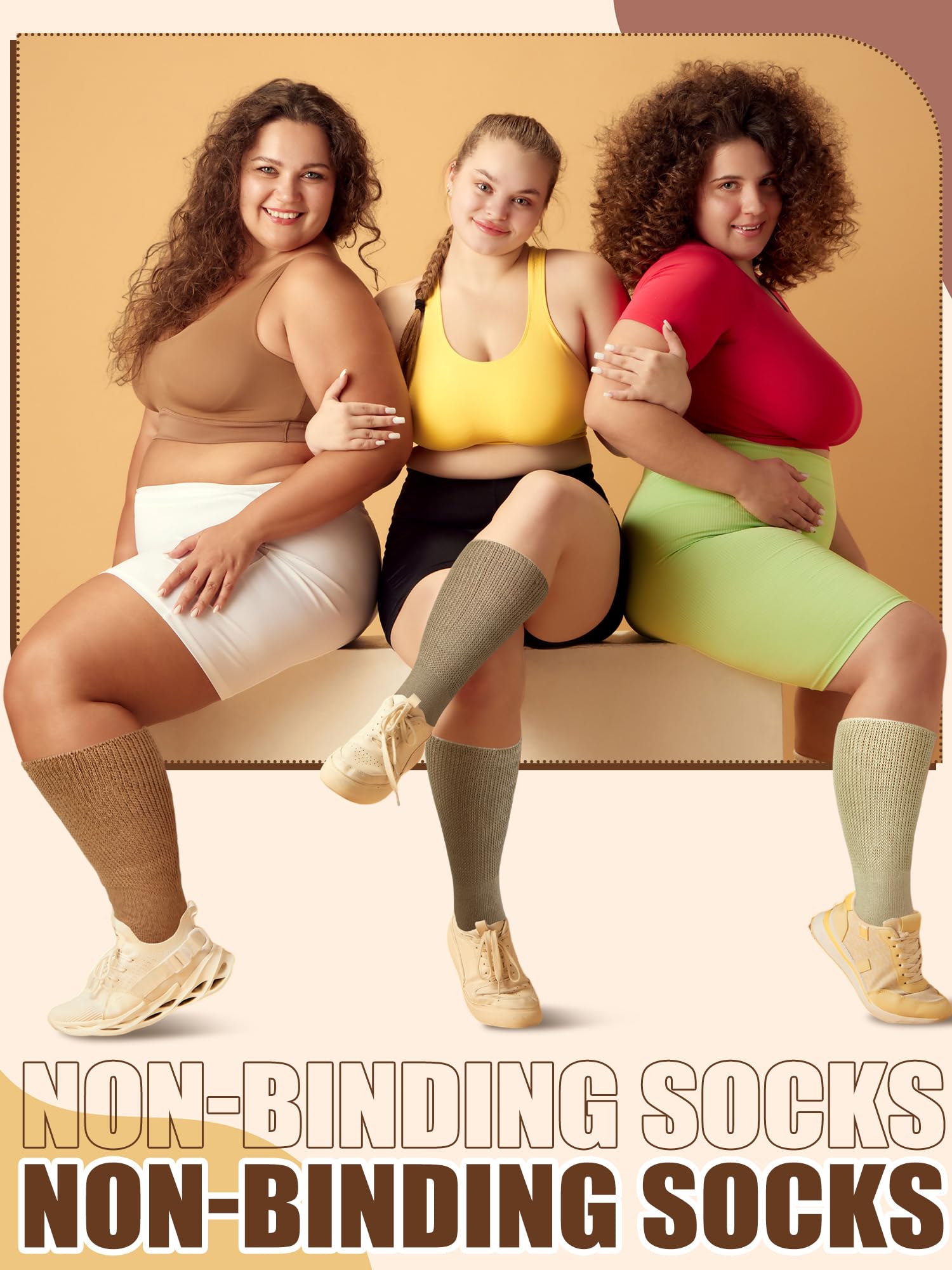 8 pares de calcetines para diabéticos para hombre y mujer, calcetines hinchados de algodón y poliéster, ajuste holgado