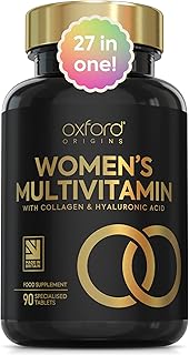 Award Winning Multivitamin Tablets for Women with Collagen & Hyaluronic Acid - 27 Essential Vitamins, Minerals & Botanicals | Womens Multivitamins, Immune System, Tiredness & Fatigue, Womens Vitamins