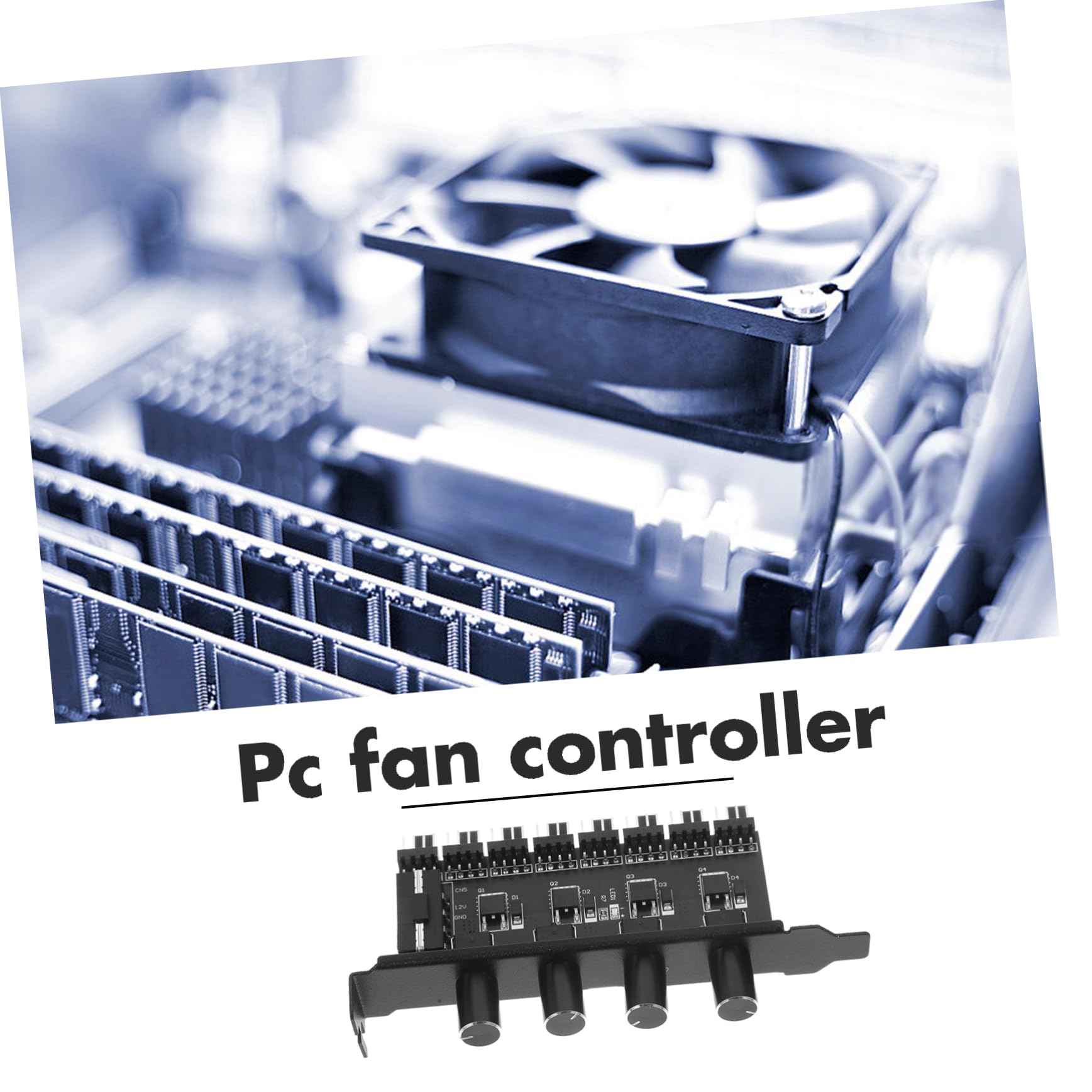 Gatuida 5stücke Fan Hub Pin Pc Lüfterverteilungsadapter Mit Stufenloser Geschwindigkeitsregelung Einfache Installation Und Präzise Luftstromkontrolle Für Optimale Kühlung Im Pc