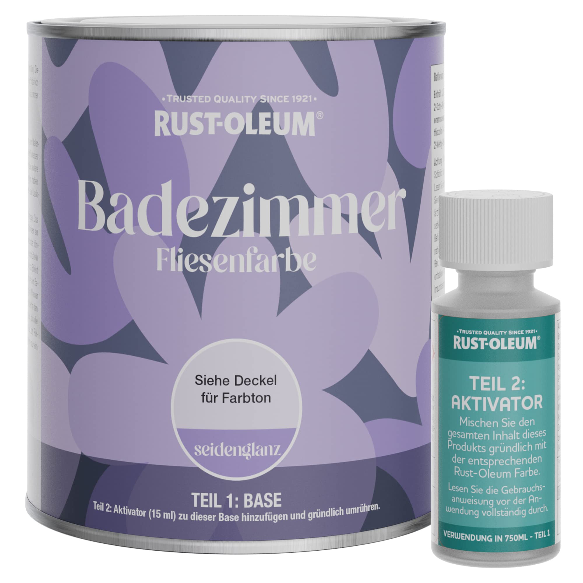 Rust-Oleum wasserfeste grün Fliesenfarbe für Badezimmer in Seidenglanz Finish - Smaragd 750ML