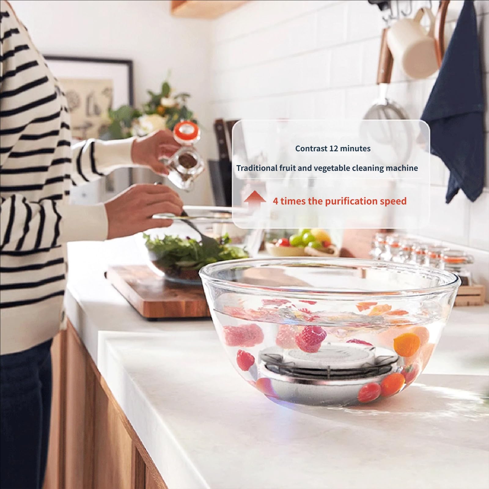 Ricaricabile Automatico Vegetale Rondella Famiglia Frutta e Verdura Cleaner Dispositivo di Lavaggio per la Casa Cucina Purificatori