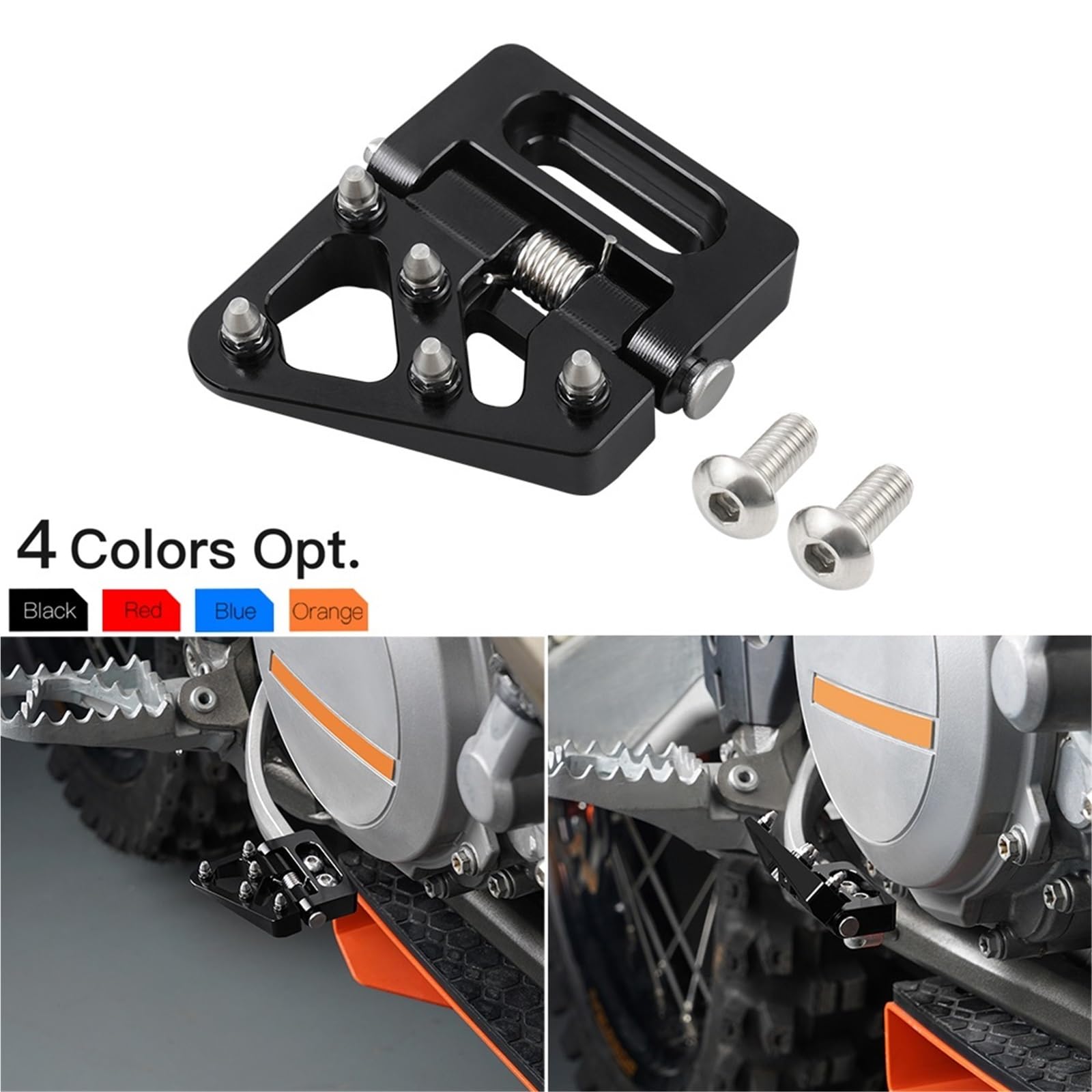 Zestaw linki sprzęgła motocykl Pasuje do 690 Enduro R690 SMC R390 790 890 1090 Adventure tylny składany pedał hamulca stopień końcówka płyty(Red)