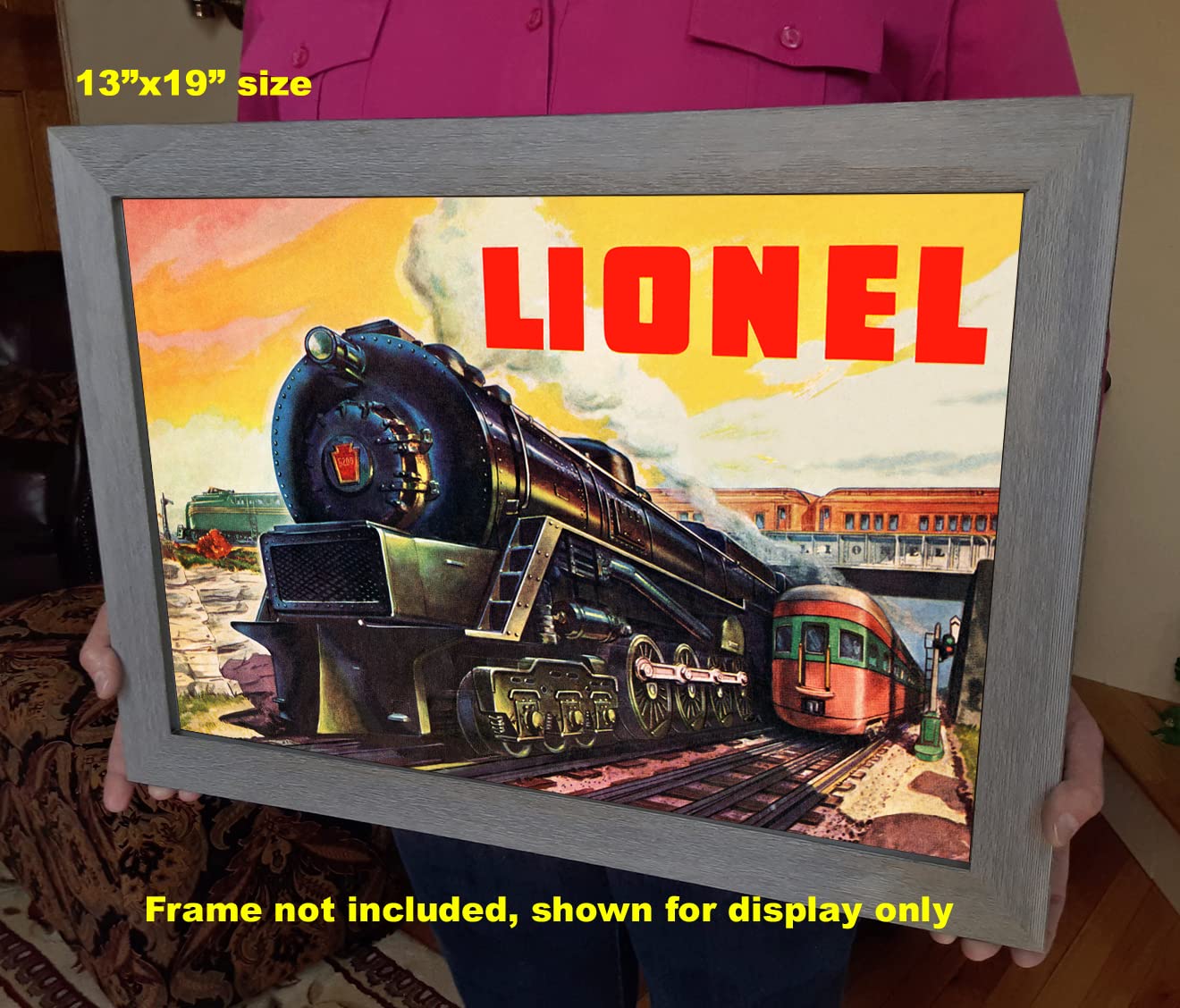 Lionel Trains 1951 Model Railroad Sets Vintage Poster (13