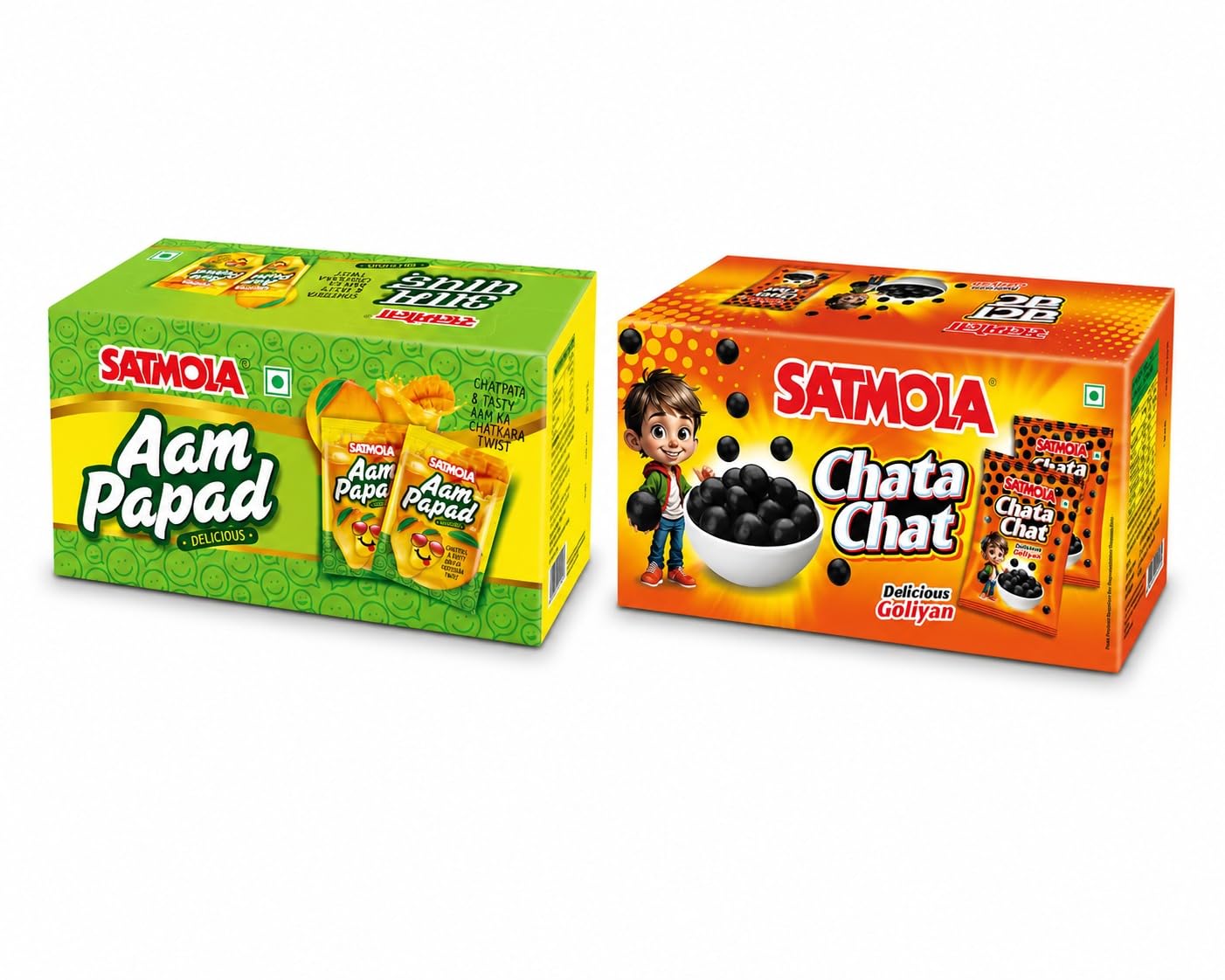 SATMOLA Aam Papad & Chata Chat Delicious Goliyan | Tasty & Digestive Tablet | Made with Real Kaccha Mango | Sweet, Sour & Spicy | Khatta Meetha Hajma Candy | Chatpata Digestive Candy Balls | Aids Digestion | Nostalgic 90s Kids Treat | Each box 30 Pouches | Pack of 2-picture-19