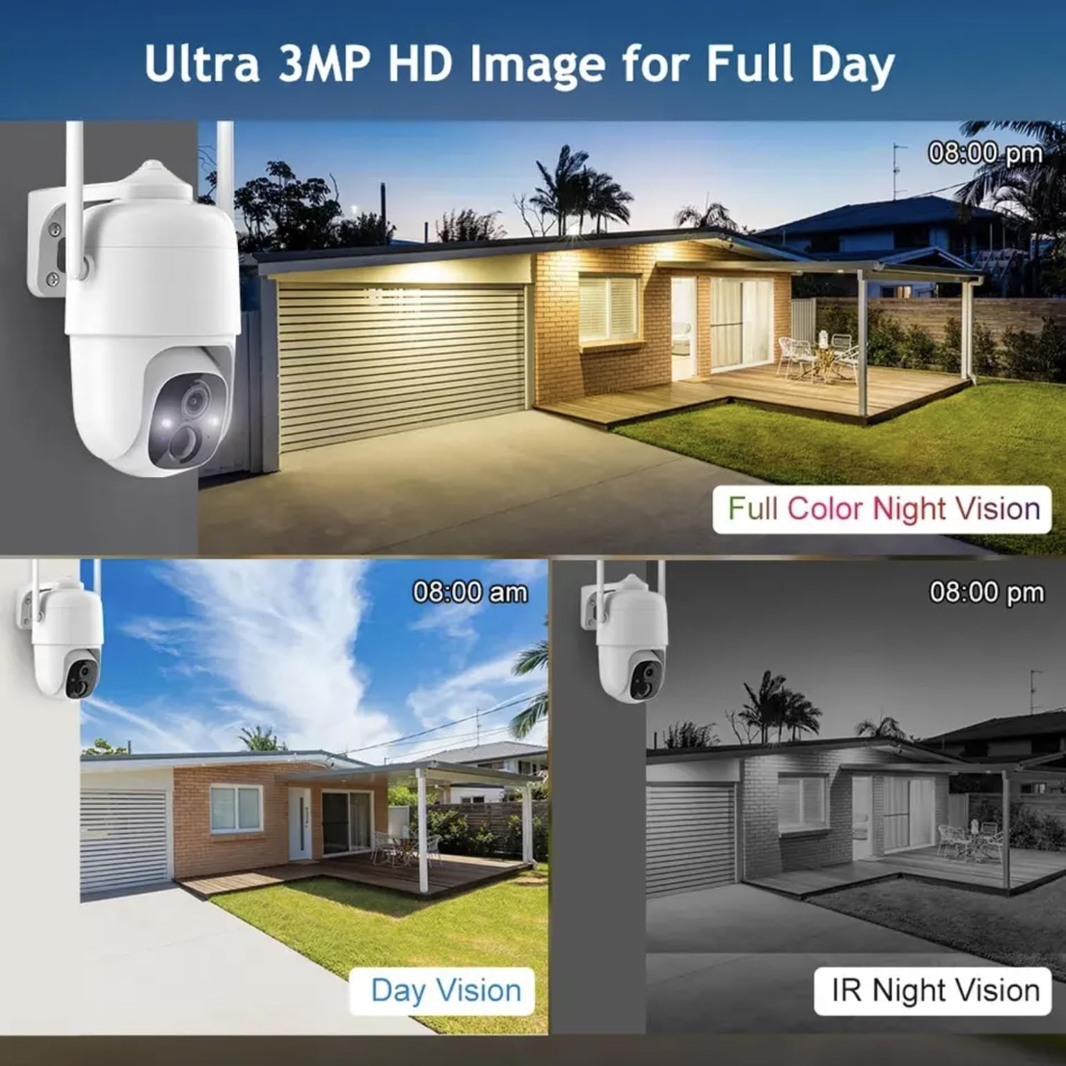 VicoHome bezprzewodowa kamera bezpieczeństwa – kamera WiFi zasilana bateriami 2K, monitoring PTZ 360°, noktowizor, wykrywanie ruchu AI, dwukierunkowa rozmowa, wodoodporna, pamięć masowa w chmurze i SD