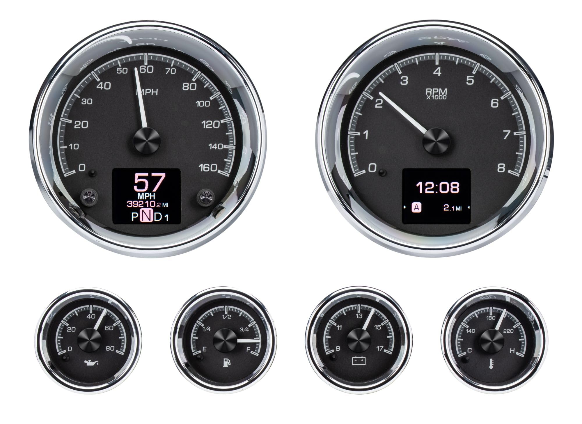 Amazon.com: Dakota Digital HDX-2024-K Universal 6 Gauge Round