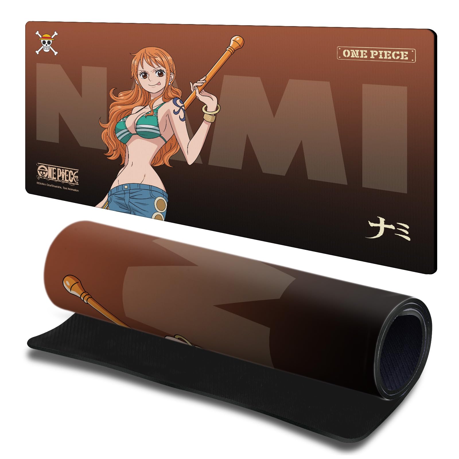 Head Case Designs Officially Licensed One Piece Nami Graphic Art 23.62 x 11.81 x 0.12 inches (600 x 300 mm) - L Gaming Office Desk PC Keyboard Mouse Mat Pad