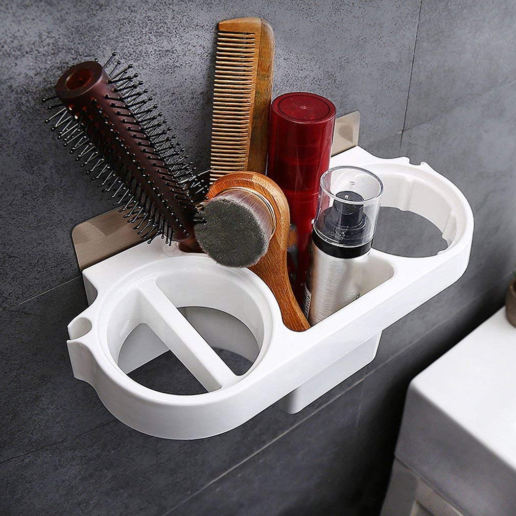 ZEBROC Plastic Magic Sticker Series Self-Adhesive Hair Dryer Holder Stand, Hair Straightener Stand, Shampoo & Toothrbrush Holder (No Drilling, Multi Color) (B08SR3Q993) Amazon Price History, Amazon Price Tracker