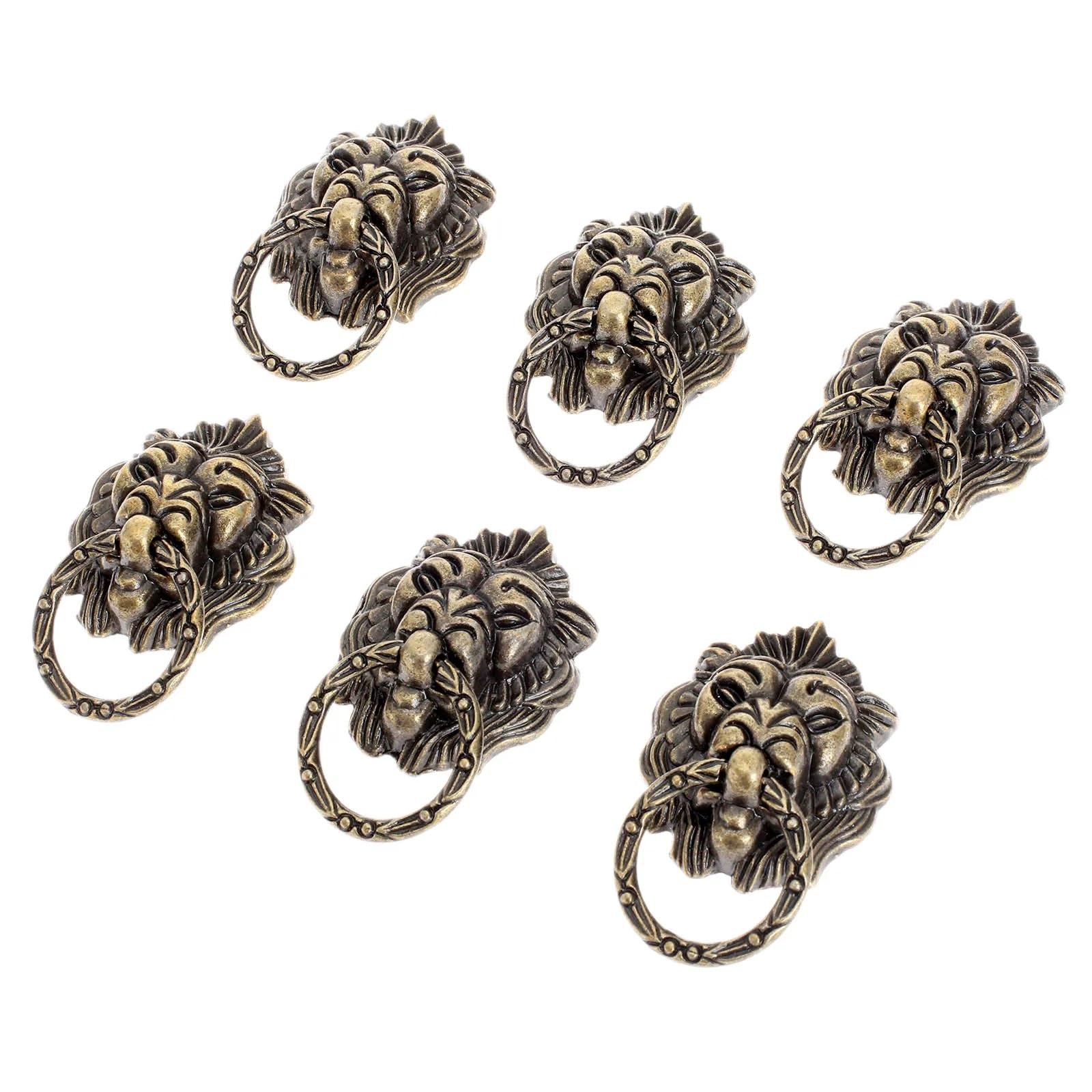 Boutons décoratifs en bronze lot de 6 poignées de porte pour armoire