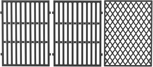 66097 - Rejilla de cocción de hierro fundido de 18 34 pulgadas para parrillas de gas Weber Genesis II 400 y Genesis II LX 400, para Genesis II