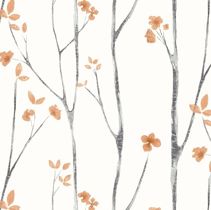 Boho Floral Wallpaper Peel and Stick | Removable Wall Decor