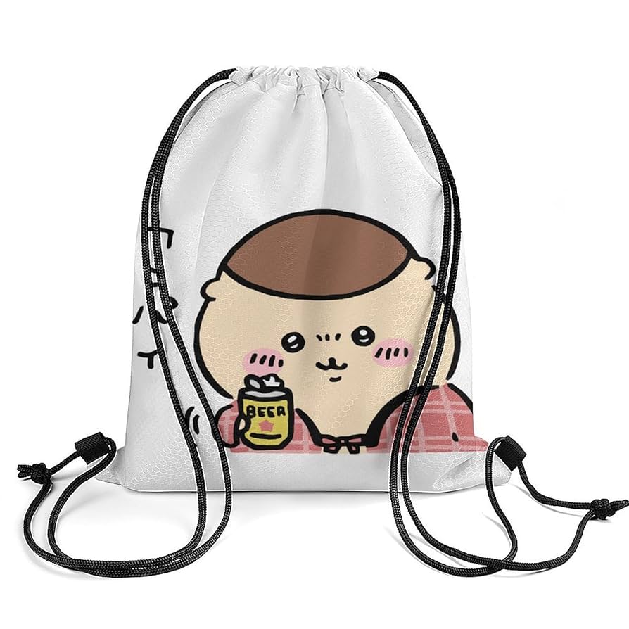Amazon.co.jp: 巾着袋 ちいかわ くりまんじゅう ナップサック