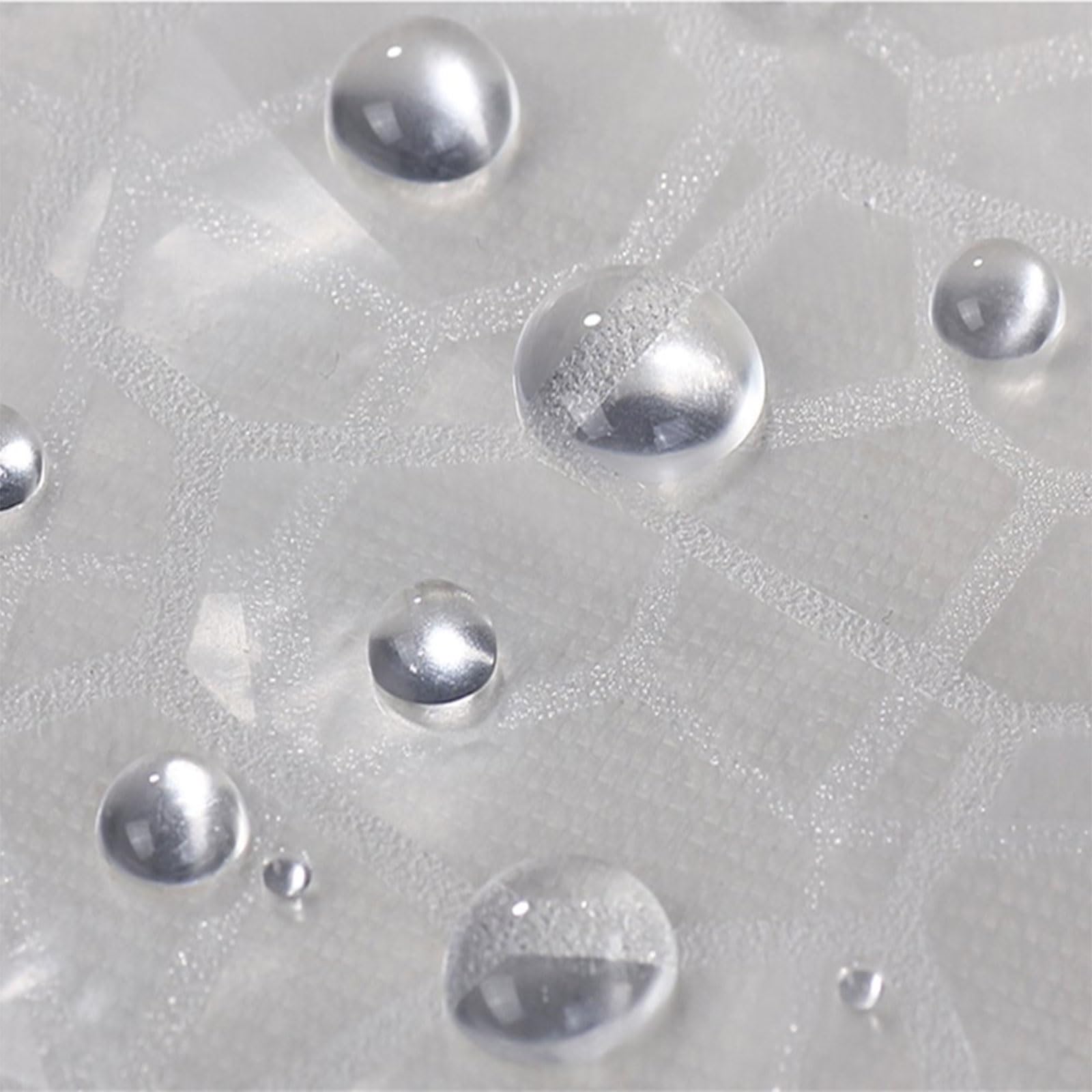 Generisch Rideau de douche long à séchage rapide - Motif effet 3D - En plastique transparent épais - Imperméable - Pour salle de bain - Décoration d'intérieur