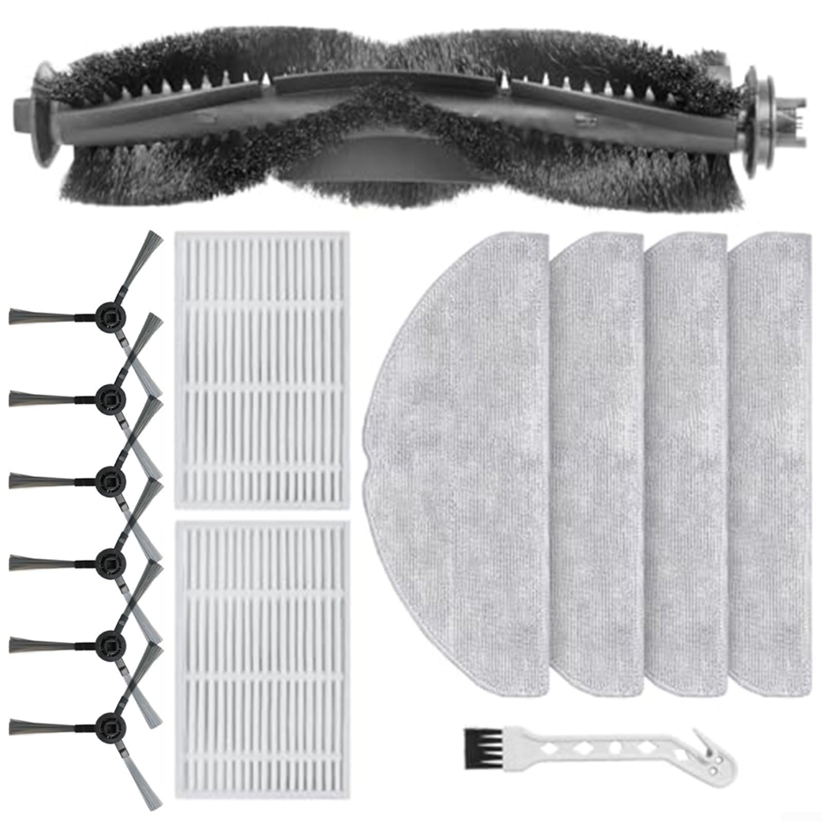 Zhanhai Replacement Main Brush Side Brush Mop Cloth Filters Kit Fits for Vyzzle D10 For Laresar For L10 For ILIFE V20 Robot Vacuum Cleaner ﻿