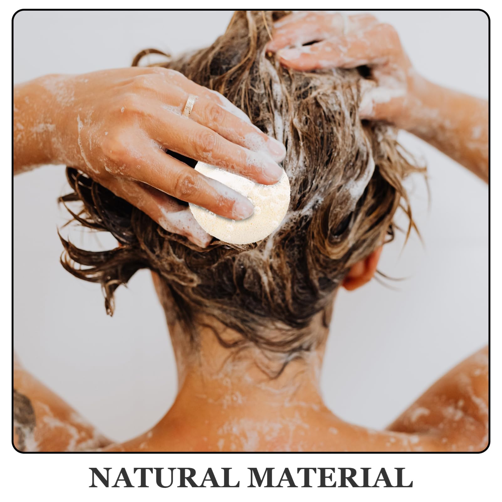 108pezzi Spugne Esfolianti Per Viso Luffa Naturale Pad Esfolianti Rotondi Per Pulizia e Rinnovo Della Per Uomini e Donne Compatta