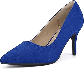 IDIFU IN3 High Heels Pumps Closed Toe Heels Women's Pumps Stiletto Pointed Toe Dress Shoes Wedding Prom Bridal Work Office Bride Guest Trendy Dressy Fashion Comfortable Pump Shoes