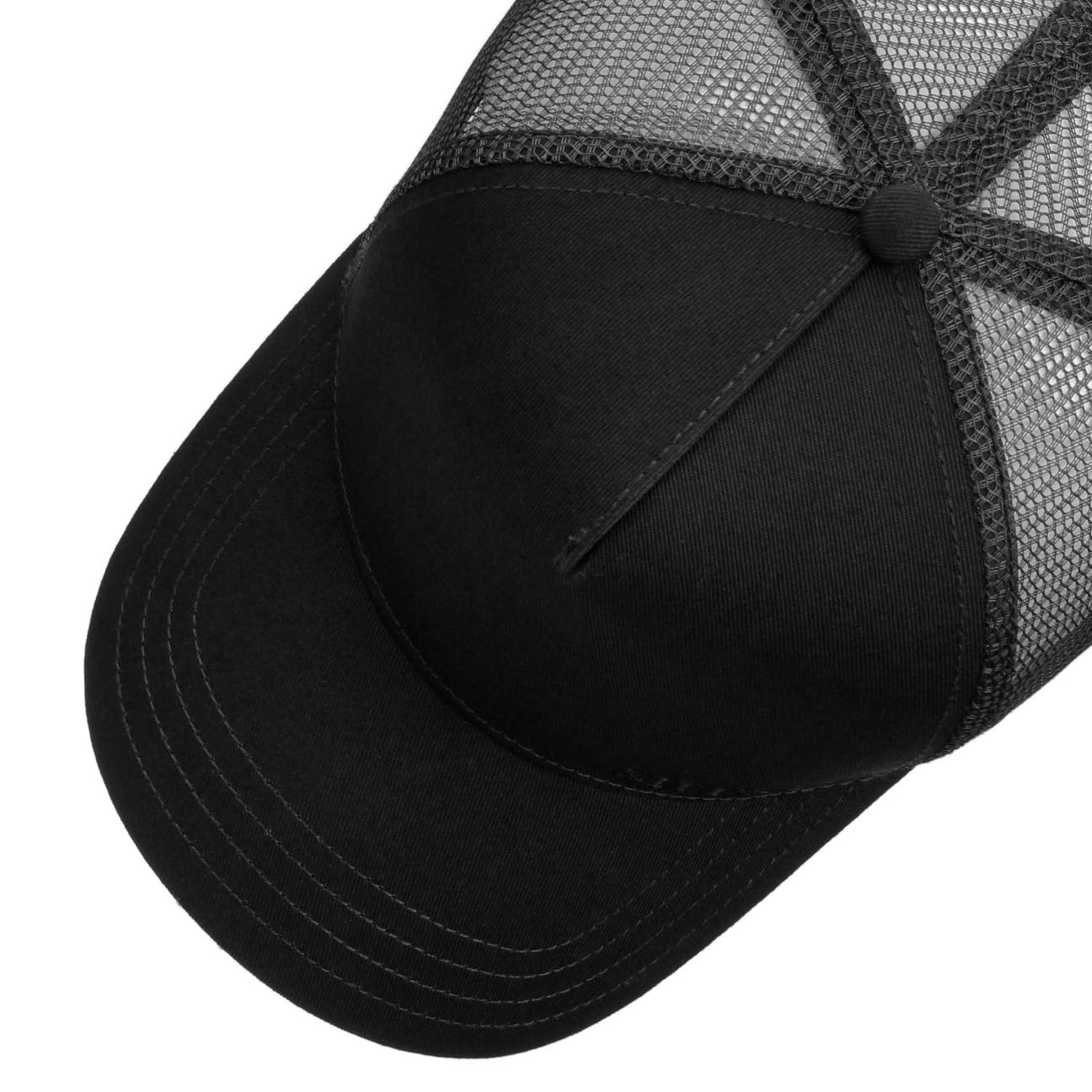 Stetson Cappellino Trucker Classic Donna/Uomo - Berretto Baseball Mesh cap Snapback, con Visiera Primavera/Estate - Taglia Unica Nero