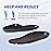 VALSOLE 250+lbs Winter Thermal Wool Insoles for Men Women,Plantar Fasciitis Orthotics Insert,for Flat Feet,High Arch,Foot Pain,Standing All Day Boot Work Shoe Warm Insoles(286mm)