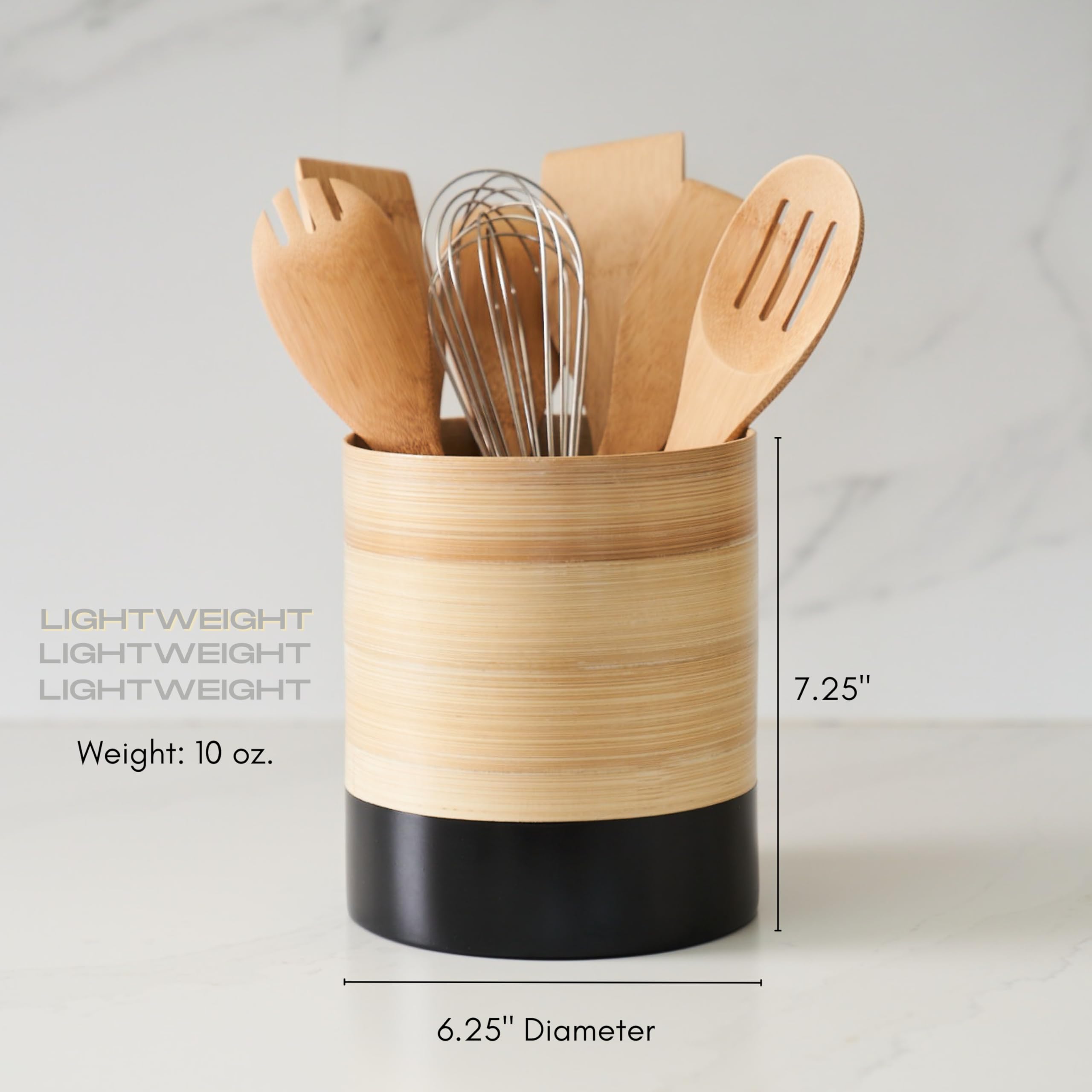 Soporte para utensilios de cocina (negro)