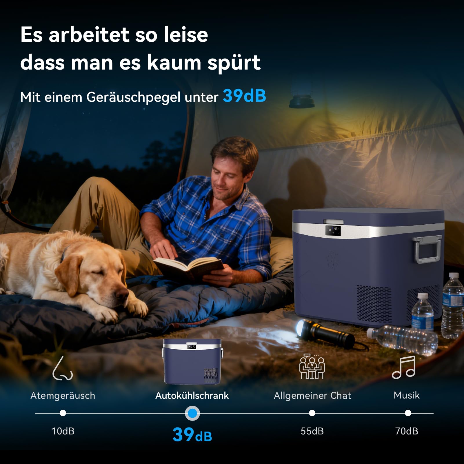 BINGI przenośna lodówka elektryczna 18 l, 12/24 V DC, elektryczna zamrażarka, przenośna zamrażarka do samochodu, ciężarówki, na piknik, kemping i do użytku domowego