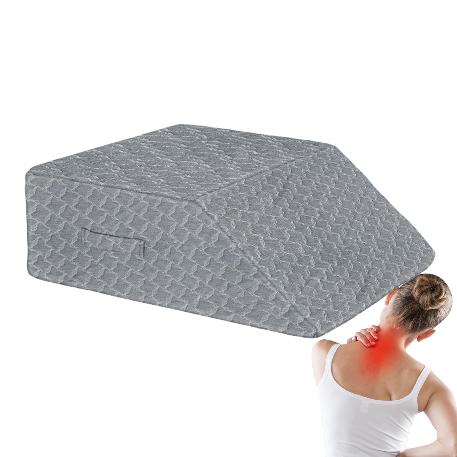 Beinkissen, Beinkeil, ergonomische Unterstützung, Memory-Schaum-Kissen, 60 x 50 x 20 cm, ideal für Bettnutzung, Höhe, Schmerzlinderung, Lesen, Entspannung und Komfort zu Hause