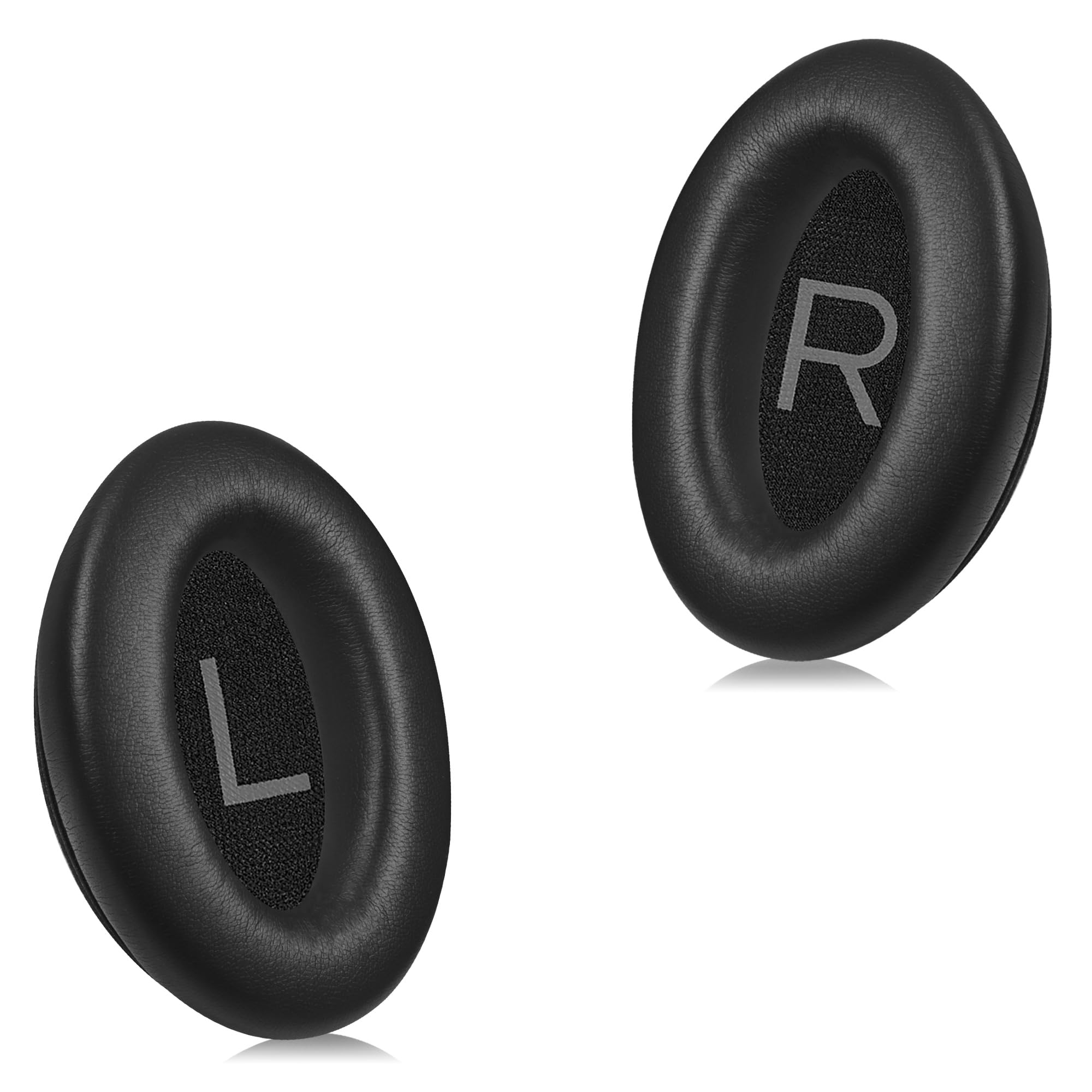 Joghaw Headphones Replacement Ear Pads, Protein Leather earpad Cushions for Bose QuietComfort 45（QC45） Headphones, Softer Memory Foam - Black