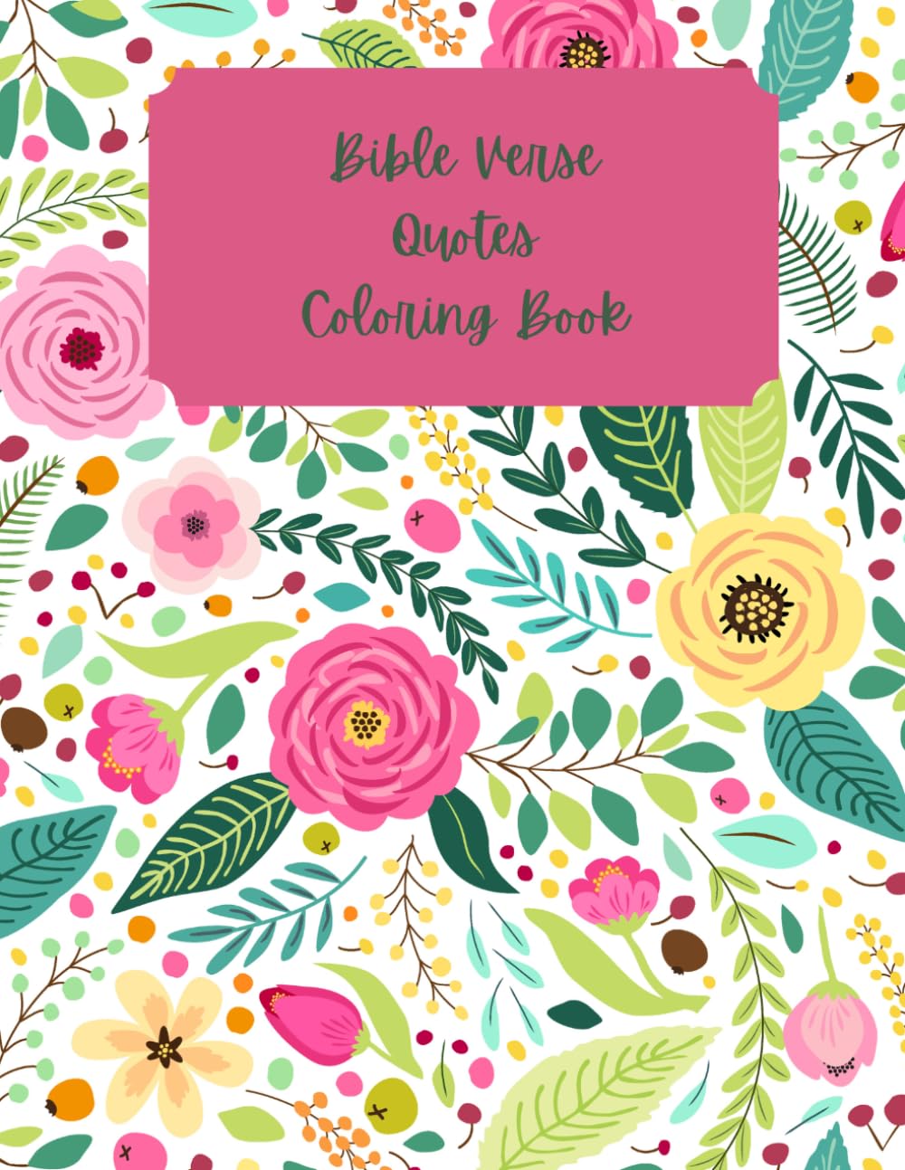 Bible Verse Quotes Coloring Book