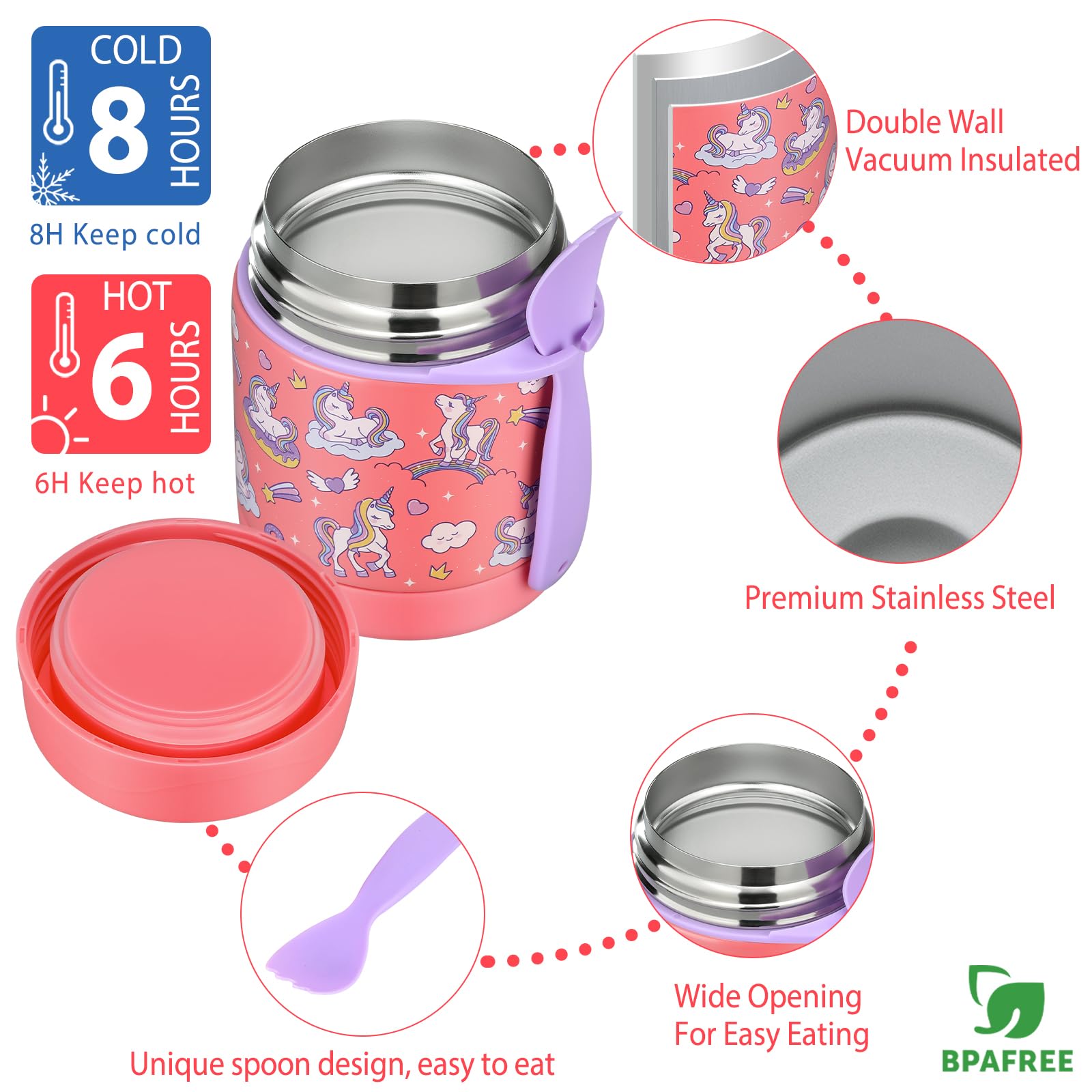 Bento zestaw pudełek na lunch dla dzieci, termos na zupę 295 ml, szczelne pojemniki na lunch z 4 przegródkami, termos dla dzieci, słoik na gorące jedzenie i izolowana torba na lunch dla dzieci do