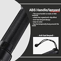 Vista 5 de Varita de tráfico de señal, 12 unidades, varita de control de tráfico de seguridad, bastón iluminado multifuncional con LED con 2 modos de parpadeo