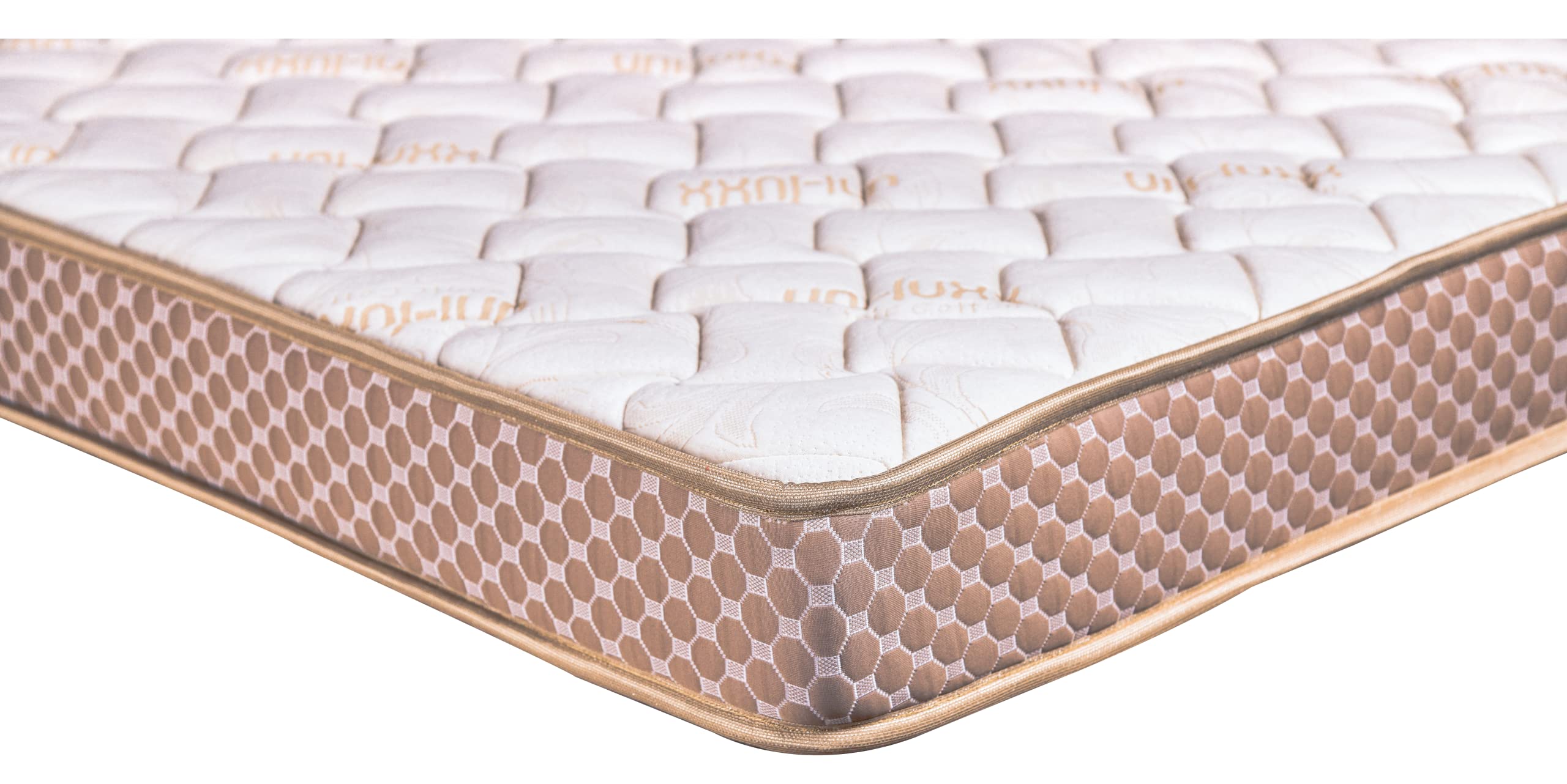 OrthoMax High Density HR Foam Re-Bonded Single Mattress with Super-Soft Jacquard Fibre Quilting Strong and Durable for Your Elegant Home 75 X 36 X 5.9 Inches in White Colour