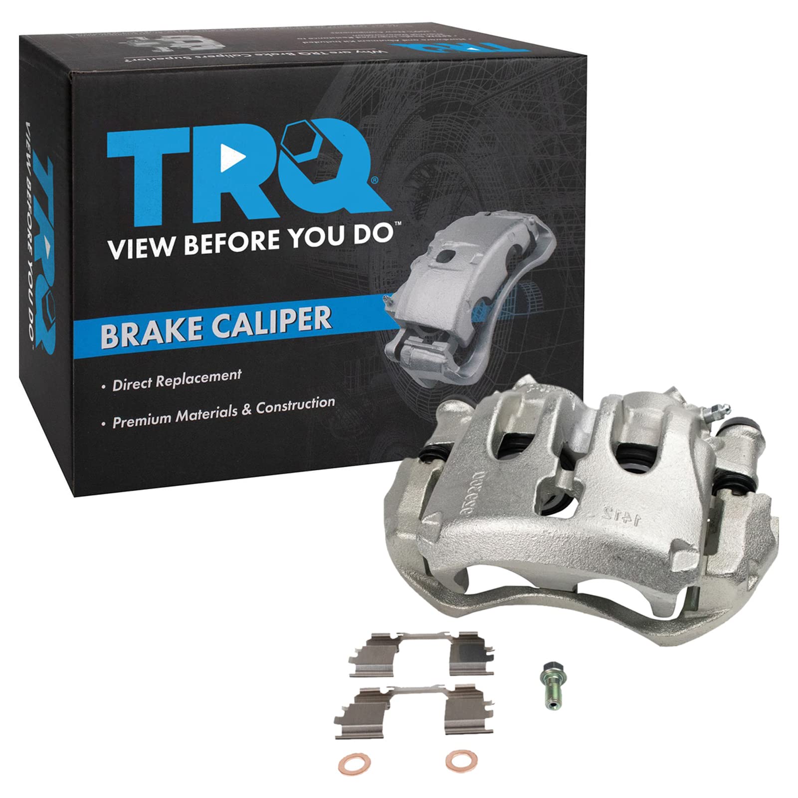 TRQ Front Right Brake Caliper w/Bracket Passenger Side